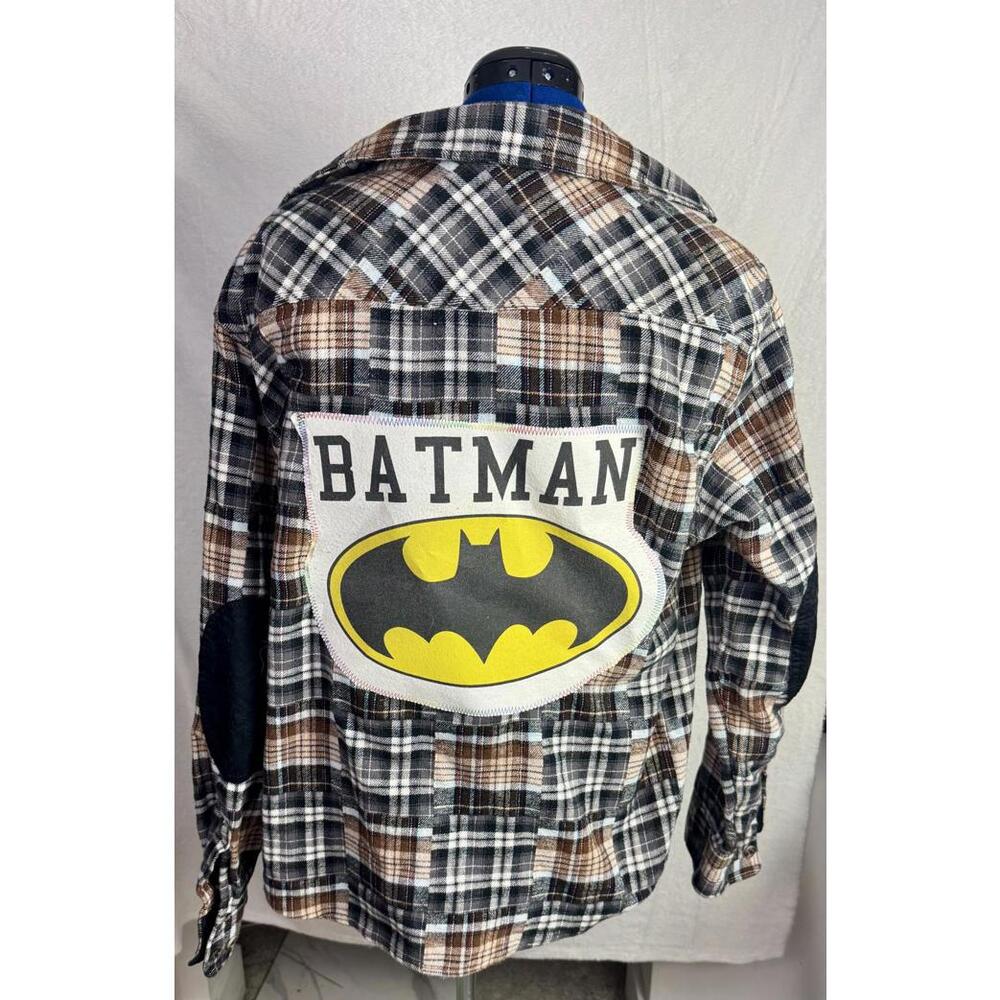 April 25th Flannels‎ Batman Elbow Guards Upcycled Goodfellow M Grunge Academia